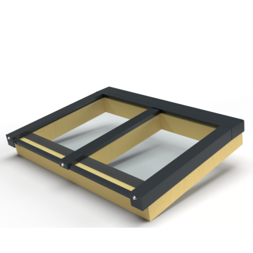 Complete 2 vaks lessenaars lichtstraat op maat met 6-13-44.2 HR++ veiligheidsglas