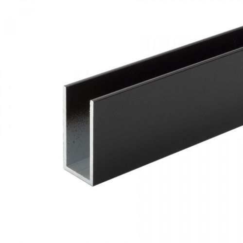 Aluminium U-profiel 40x20x40x2 - Zwart