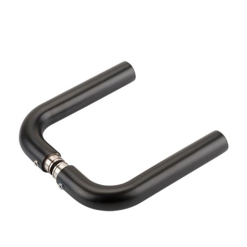 Deurkruk gebogen - Zwart