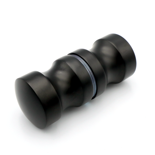 Douchedeurknop 703 rond 30mm - Zwart