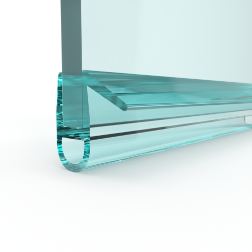 Douchedeurafdichting met balg en lekstrip 