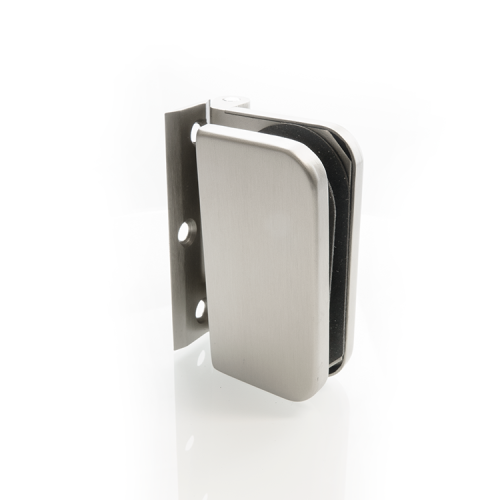 Clarit glas/wand 90° enkelwerkend scharnier - RVS