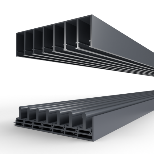 Railsysteem glazen veranda schuifwand - 7 spoor