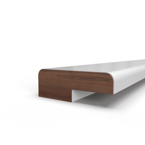 Opdek Glaslat 9x33 mm sponning 3x16