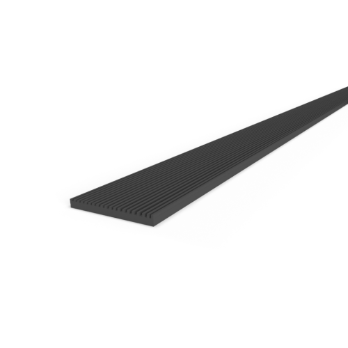 Oplegrubber zwart - 58 mm breed