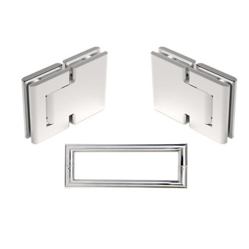 Binnendeurset dubbelwerkend scharnier Biloba 8015 BTJC met U greep