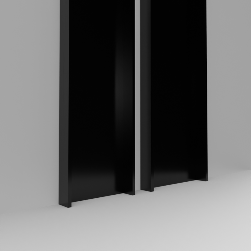 Sluitstijlset  veranda schuifwand - 6 spoor 12 elementen