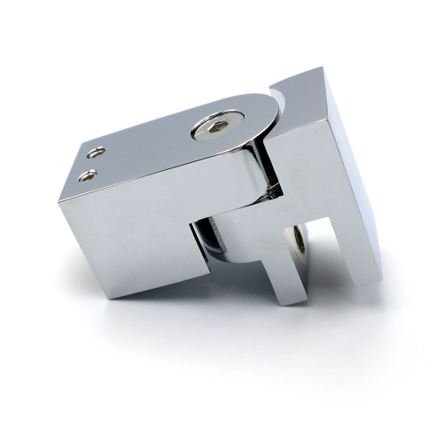 Stabilisatiestang vierkant glasbevestiging - Chroom