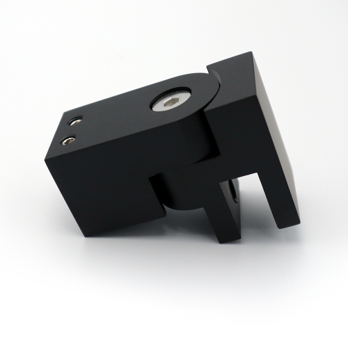 Stabilisatiestang vierkant glasbevestiging verstelbaar - Zwart