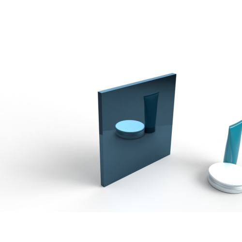 Sample blauwe spiegel