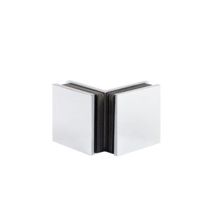 Hoekverbinder Bilbao Select 90° glas/glas - Chroom