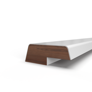 Opdek glaslat 9mm schuin