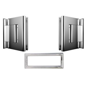 Binnendeurset dubbelwerkend scharniet Biloba 8010 JC met U greep