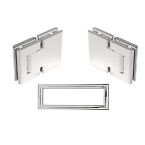 Binnendeurset dubbelwerkend scharnier Biloba 8015 BTJC met U greep