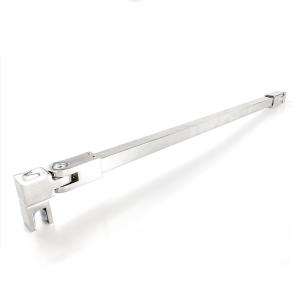 Stabilisatiestang set vierkant glas/wand 1200 mm - Chroom