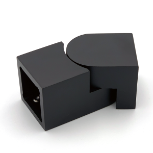 Stabilisatiestang vierkant wandaansluiting verstelbaar - Zwart